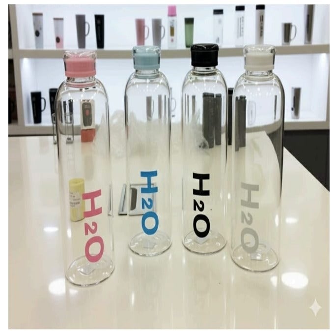 زجاجة مياه زجاج 750 ملي متعددة الألوان - Image 2